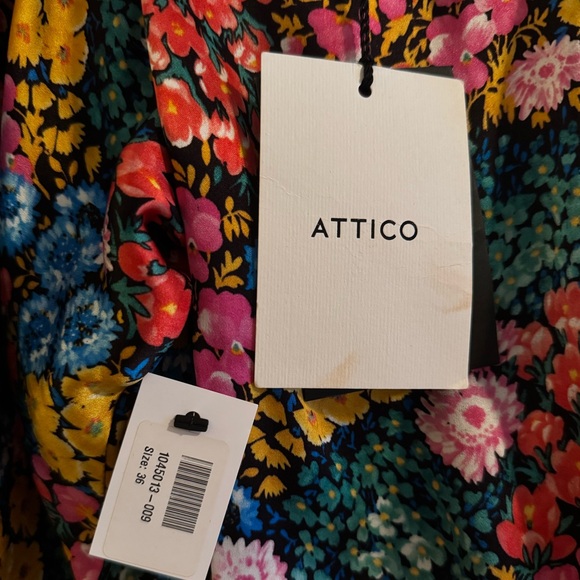 THE ATTICO Long Floral Dress sz 36 - Picture 3 of 12
